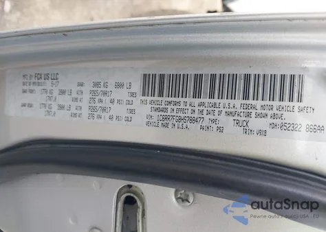 2017 Ram 1500 Express 4X4 6'4 Box из США, поврежденный, VIN 1C6RR7FG8HS788477